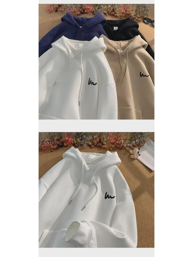 2024 Мужская свободная большая толстовка с капюшоном – весна/осень Американская уличная куртка в гонконгском стиле