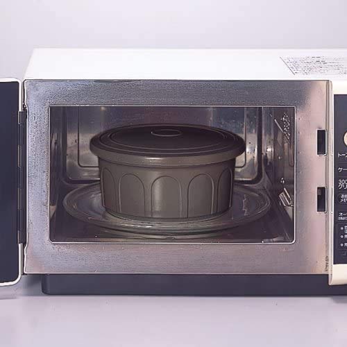 [Amazon Exclusive Brand] Chateau d'Or Rice Storage Container, Far-Infrared Ceramic, 3-cup capacity, Made in Japan (Black)