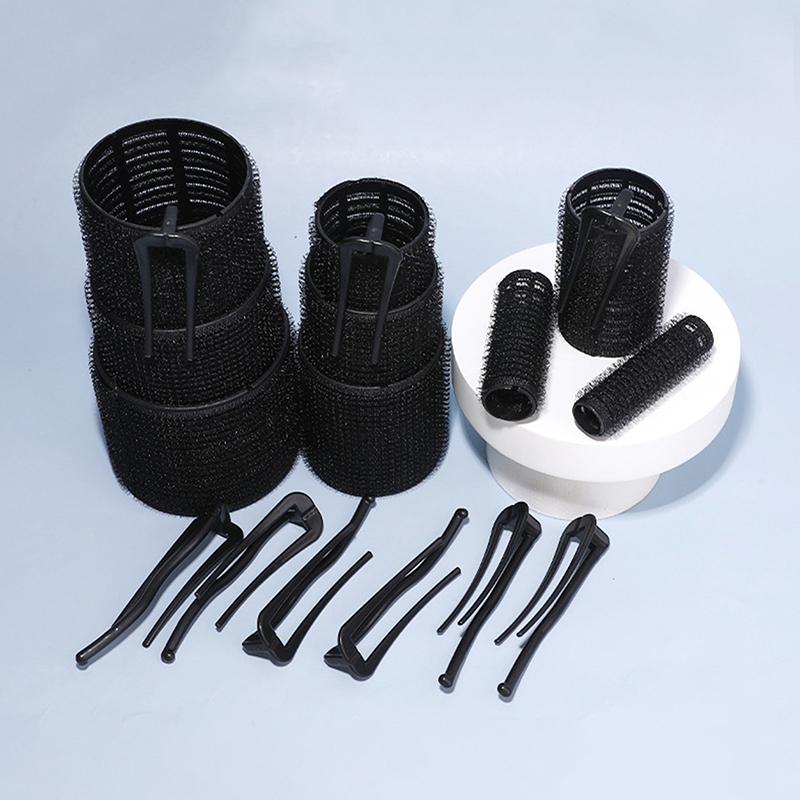 Черные волосы Корень Пушистые Бигуди Бигуди С Зажимами Самоклеящиеся Ленивые Бигуди Укладка Аксессуары Для Волос Для Женщин Инструмент Для Укладки Волос