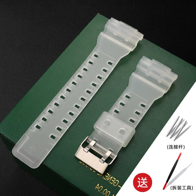 16 мм Ремешок из смолы и силикона для Casio G-Shock GA-100/110/120 GA400/700 GD-100/110 G-8900 GLS-100 Мужской женский Черный Золотой Ремешок для часов