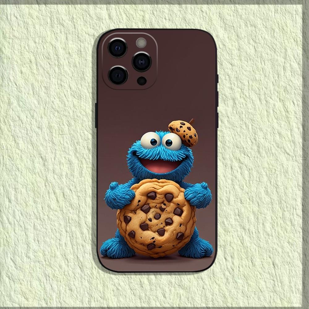 Funny C-Cookie-M-Monster Phone Case For iPhone 16,15,14,13,12,11,Pro,X,XS,Max,XR,Plus,Mini Soft Black Cover