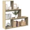 VidaXL Room Divider Shelf 3 Levels Sonoma Oak, Bookcase, Book Support, Display Shelf, Shelf At 857987