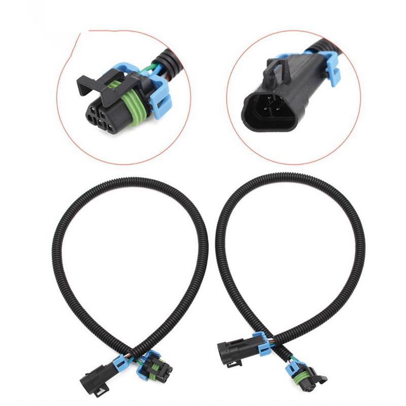 A77E-2Pcs 24 Inch Oxygen O2 Sensor Header Extension Harness For Camaro Corvette LS2 LS3 LS7