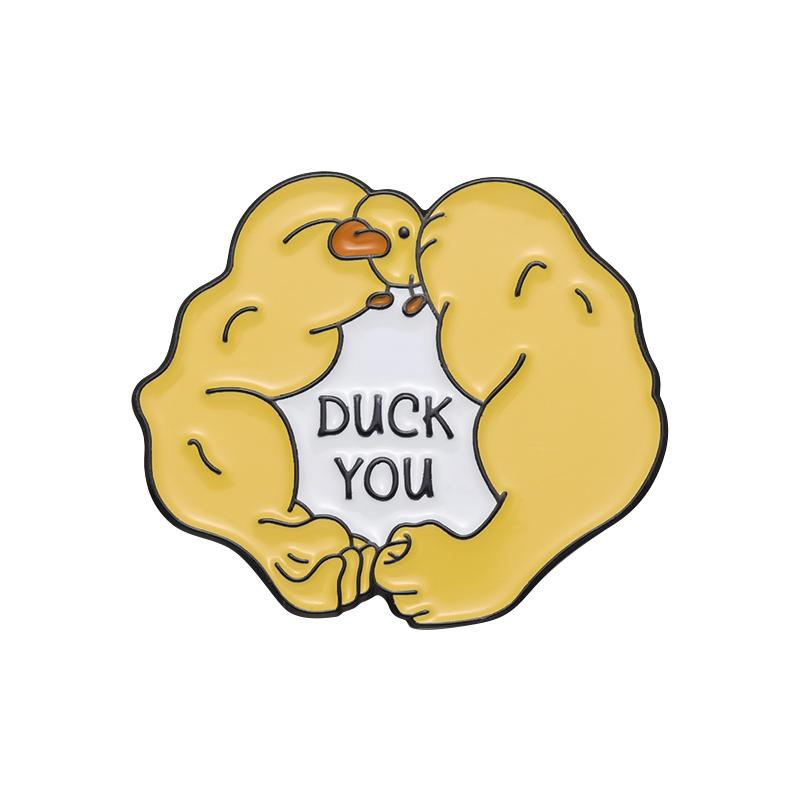 Милые животные эмалевые значки на заказ утка гусь курица броши лацканные значки мультяшные животные ювелирные изделия подарок для детей друзей