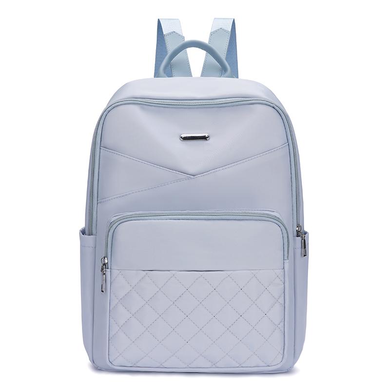 Solid Color Backpack Women Travel Large Capacity Backpack