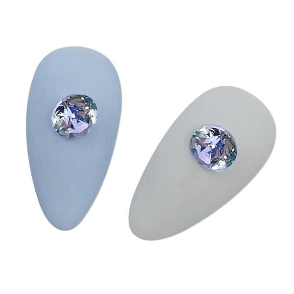 Круглые V-образные камни May Brown 6 мм, фиолетово-синие, 30 шт.