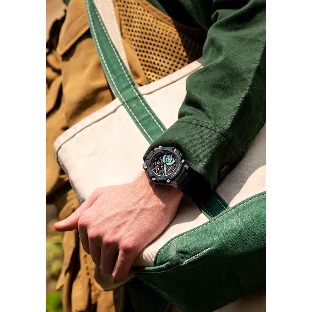 Часы Casio G-Shock (ГА-2200М-1АЖФ) со структурой Carbon Core Guard, Мужская, Черный (Официальный японский продукт)