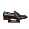 Gucci Кожаные лоферы кэжуал с переплетением G, мужские, коричневые 730134 06F00 2140