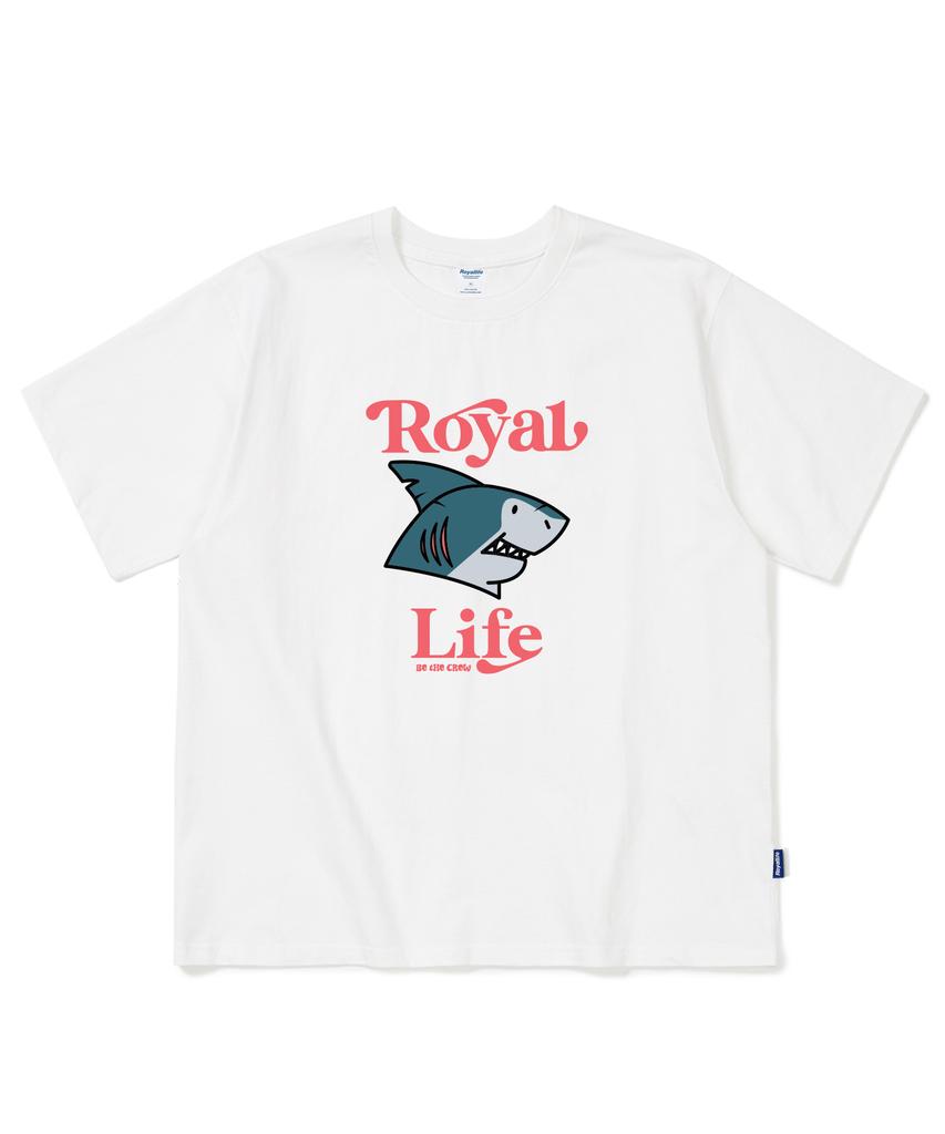 ROYALLIFE Rl2002 Королевская Акула Футболка с коротким рукавом - Белый