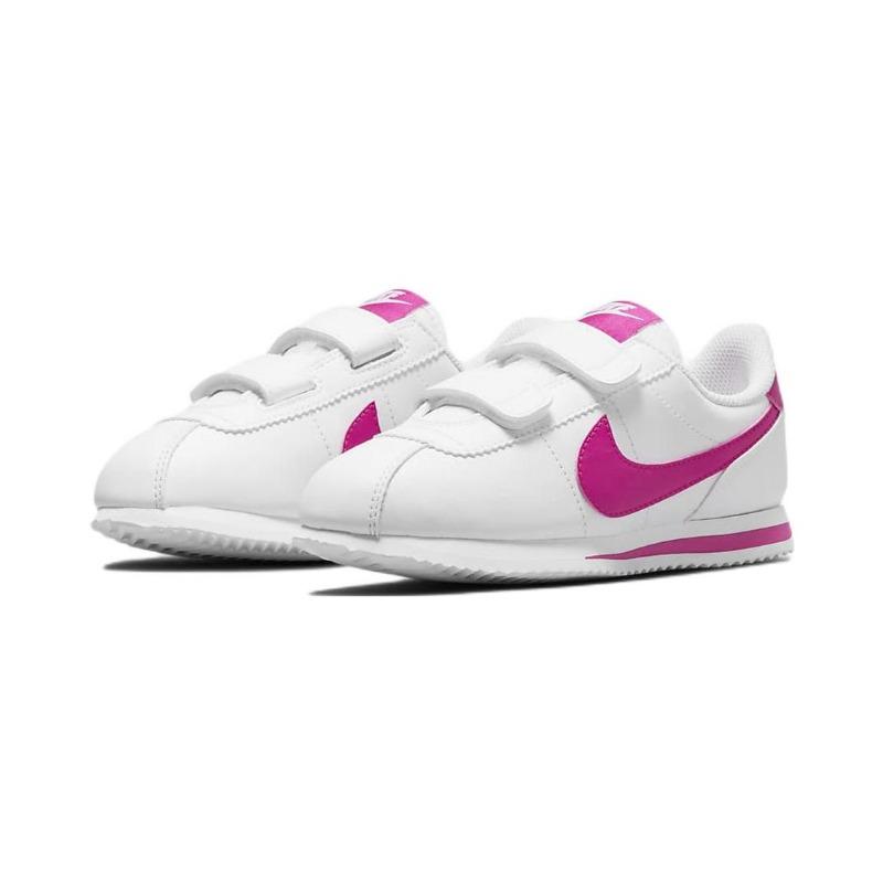 Nike Kids Basic SL Low Top Running Shoes White Red Pink 904767-109