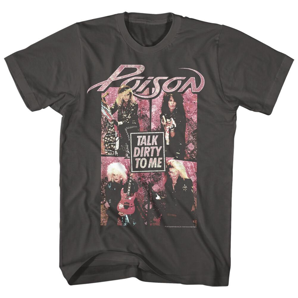 Poison Talk Dirty To Me Men T Shirt 80 Rock Band Merch