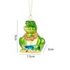 Glass Painted Christmas Decorations Green Christmas Tree Pendant  for Mall Window Scene Layout