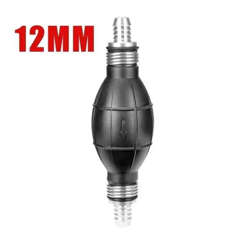 1PC 6mm/8mm/10mm/12mm Fuel Pump Rubber Aluminum Hand Fuel Pump Line Hand Primer Bulb All Fuels For Car Boat Marine Outboard
