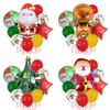 Christmas Balloon Set Christmas Tree Old Man Gingerbread Man Aluminum Film Latex Balloon Decoration Scene Arrangement