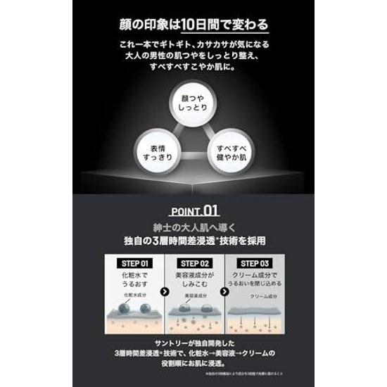 Suntory VARON Мужской Уход за Кожей Все-в-Одном Увлажняющий Крем-Сыворотка Пятна Морщины (120 мл Оригинал)