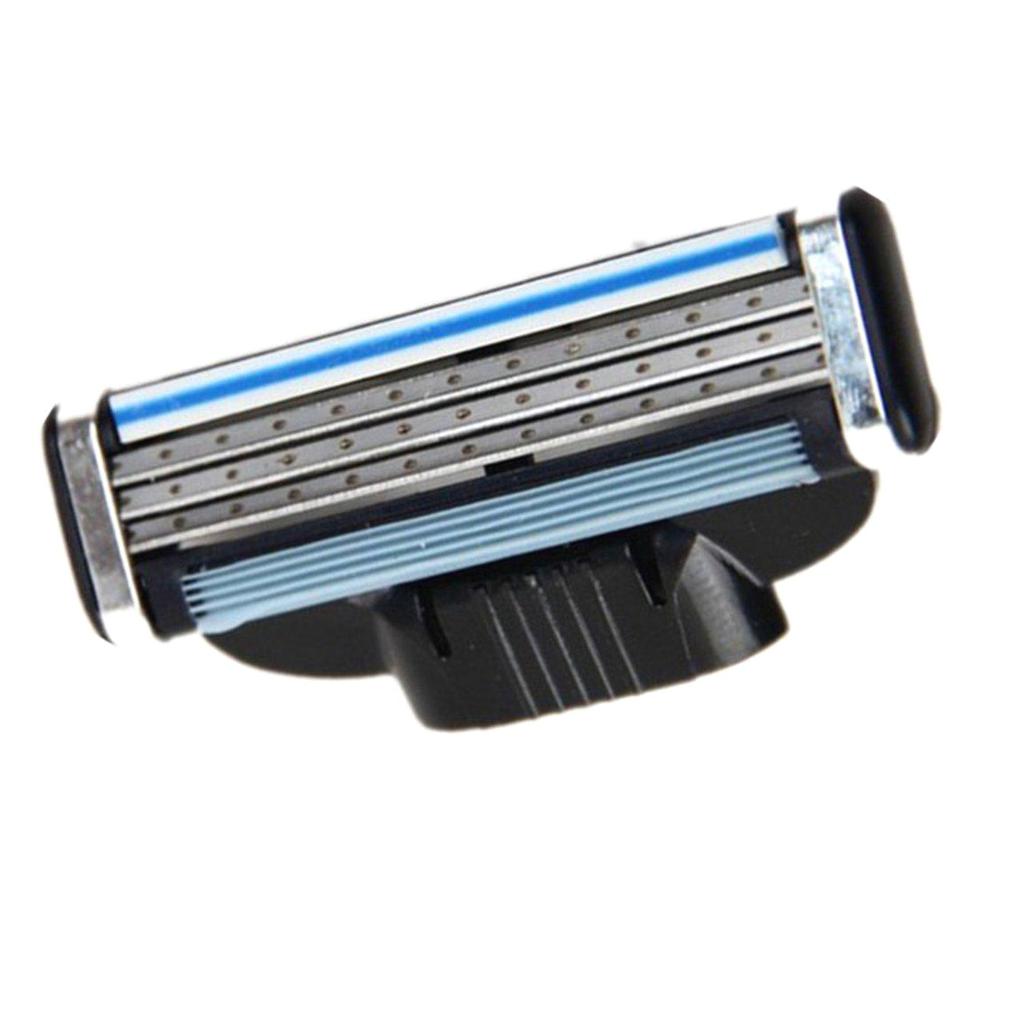 4PCS/SET 3 Layers Men Face Shaving Razors Blades Male Manual Razor Blades