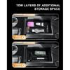 2026 Equinox Center Console Organizer - For 2025-2026 Chevy Equinox Double Layer Center Console Organizer - Double-Layer Armrest Box Storage Tray For