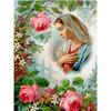 DIY Diamond Painting The Virgin Mary Cross Stitch Kit Mosaic Art Diamond Painting Full Circle Diamond Home Decoration