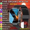 2025 New Micro Physical Examination Five Organ Health Smartwatch Blood Pressure Uric Acid Body Fat Watches Bluetooth Call Smart Watch