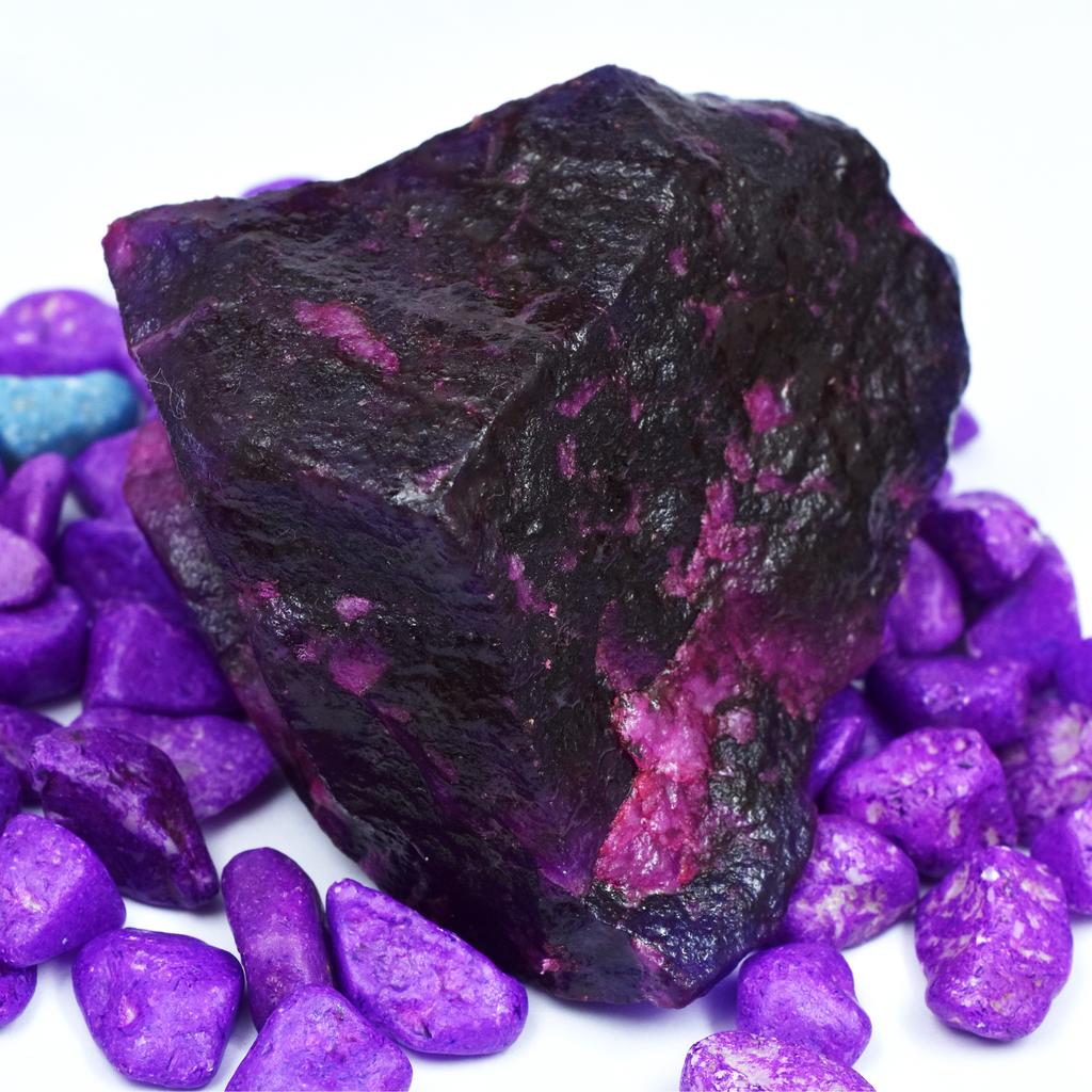 Natural Purple Sapphire Loose Gemstone 900 ct Rough Uncut Raw September Birthday Birthstone