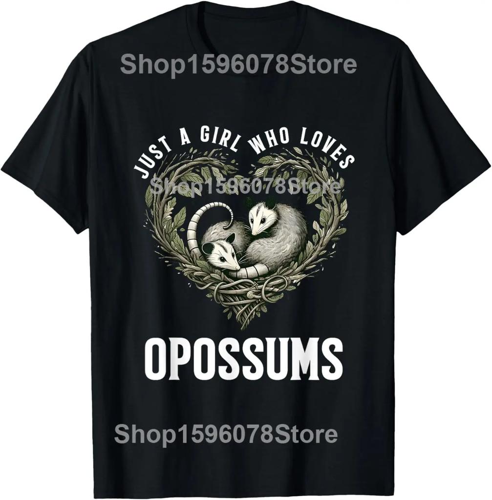 First Of All Im A Delight Angry Opossum Possum Wild Animal T Shirts Men Streetwear Tee Shirt Short Sleeve Unisex Loose Clothing