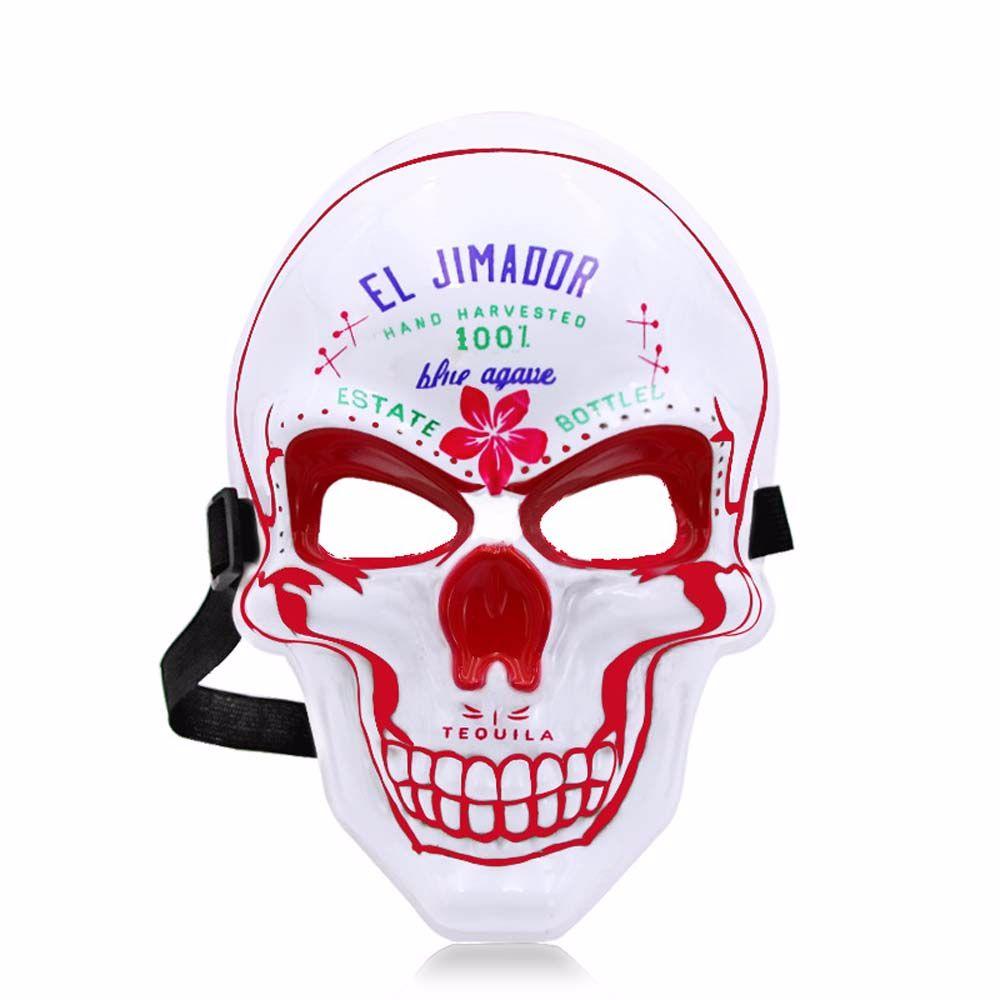 EL Dedicated Headwear Mask Skull Ghost Party Props Horror Mask Party Mask Props Cosplay Mask