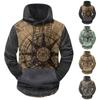 Fashion Print Loose Men's And Women's Long Sleeve Hooded Sweater