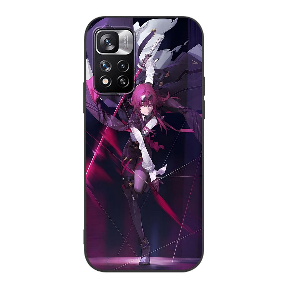 Чехол Honkai Star Rail Kafka для Xiaomi Redmi 10A 10C 9C 12C 9A 9i 10 12 9 Prime 9T K40 Pro Черный Мягкий ТПУ Сумка-чехол для мобильного телефона