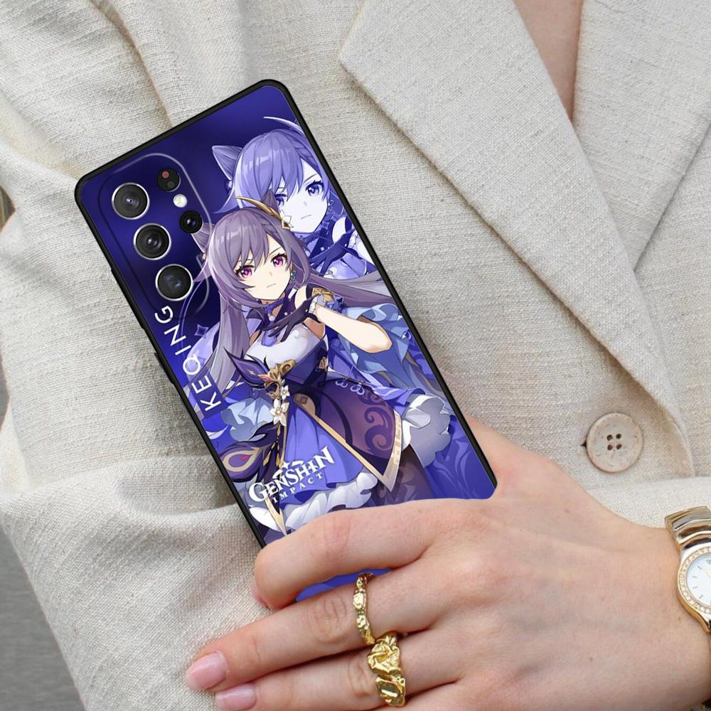 Чехол для телефона Genshin Impact Кэцин для Samsung Galaxy S26 Ultra S25 S24 S23 S22 S21 S20 Note10