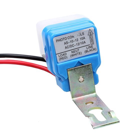 DC 12V 24V AC 110V 220V 50-60Hz Автоматический выключатель света с датчиком освещенности, фотореле