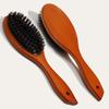 Wood Handle Hair Brush Boar Bristle Beard Comb Anti-static Hair Scalp Paddle Brush Beech Hair Brushes Combs Hairs Styling Tool