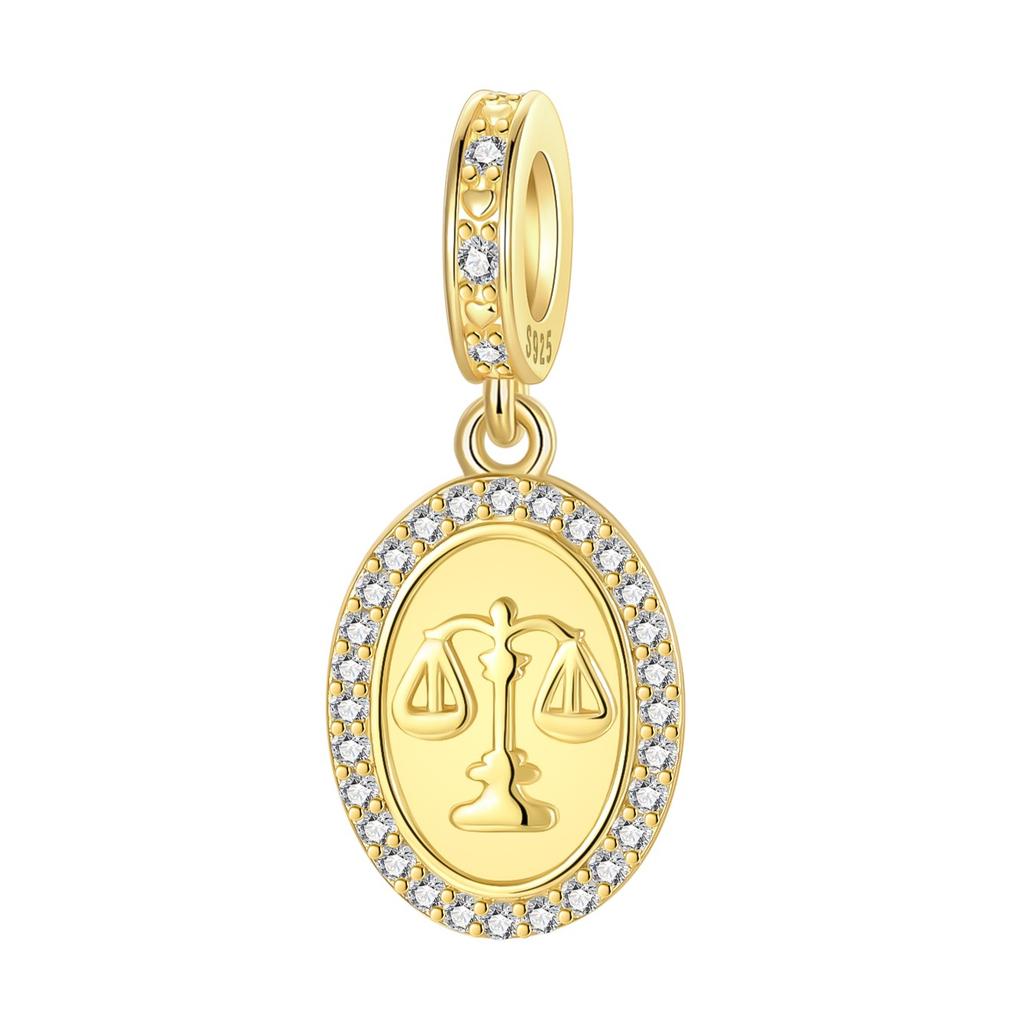 Gold Series Copper Teapot Goldfish Leopard Virgin Mary Pendant Fit Diy Bracelet Necklace Women'S Jewelry Gifts