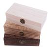 Retro Jewelry Box Desktop Wood Clamshell Storage Hand Decoration Wooden Box