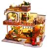 Doll House Kit Mini DIY Production 3D Puzzle Assembly Building Model Toy Home Decoration with Furniture Wooden Crafts