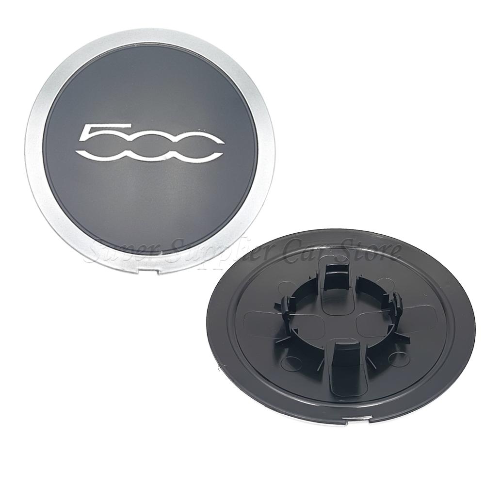 New For Fiat 500 Car Hubcap Wheels Centre 133Mm Hub Caps Dust Cover Silver or Black or Red 68078421AC 51884863 68078419AC