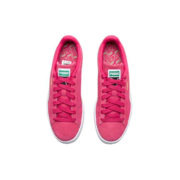 Puma Suede Cushioning Low-Top Sneakers Unisex Sneakers Pink White 374915-99