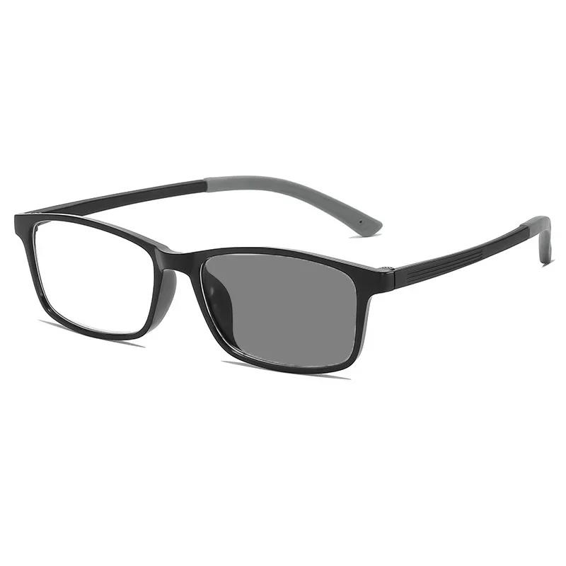 Унисекс, модные ультралегкие фотохромные очки для коррекции пресбиопии, очки для чтения с защитой от синего света, солнцезащитные очки для занятий спортом на открытом воздухе.