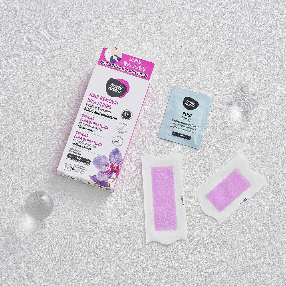 BODY NATUR Wax Strip Orchid (for Bikini)
