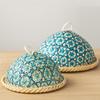 Rattan Woven Food Vegetable Umbrella Bohemia Leftovers Protector Bread Basket Tray  Tabletop