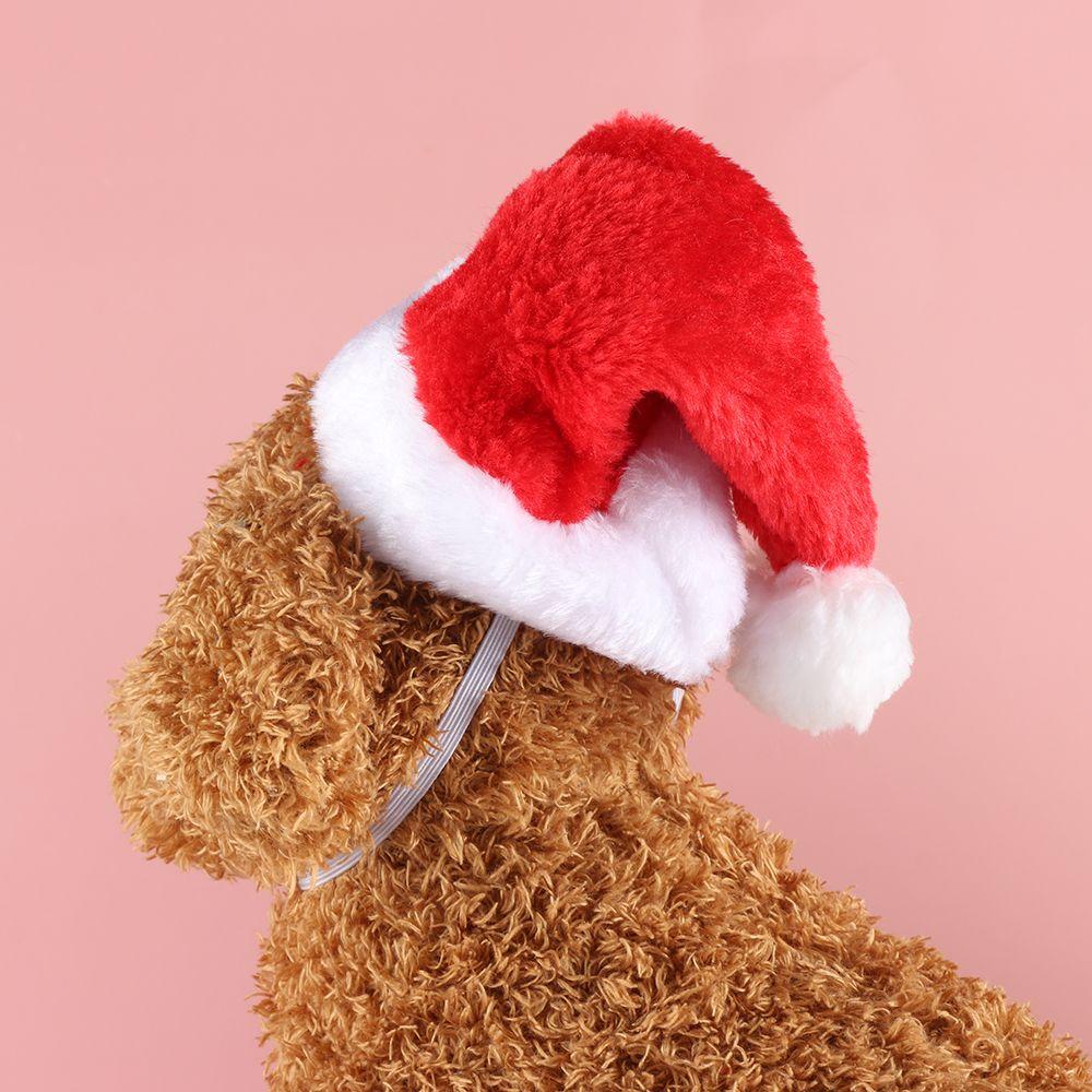 Cute Holiday Costume Headwear Santa Claus Animal Cap Cat Dog Christmas Pet Hat