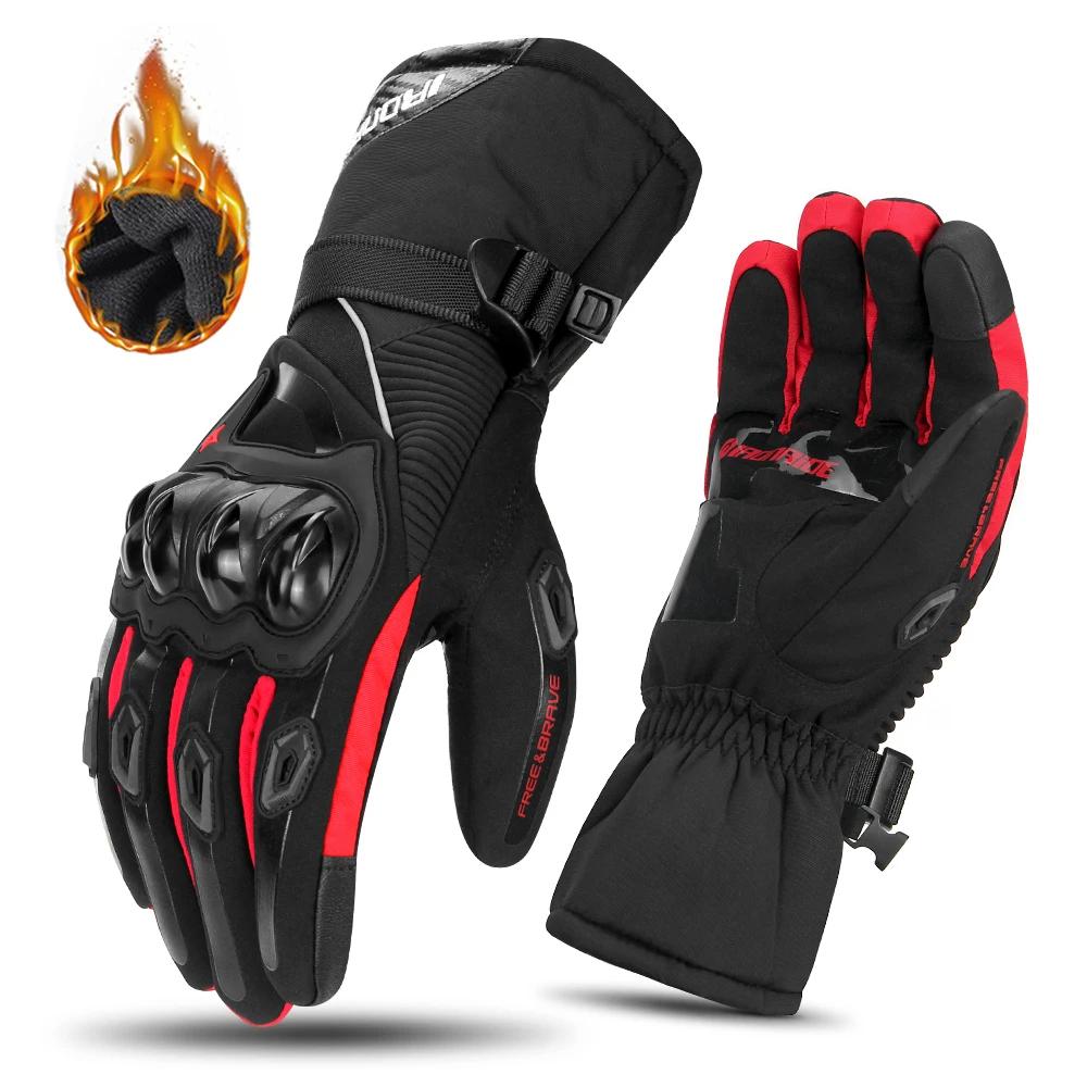 Мотоциклетные перчатки ветрозащитные водонепроницаемые Guantes Moto мужские перчатки для езды на мотоцикле сенсорный экран мото перчатки для мотокросса зимние