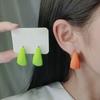1 Pair Candy Color C-shaped Ear Studs Earrings Colorful Hoop Earrings Geometric Circle Lightweight Earrings Jewelry Gift