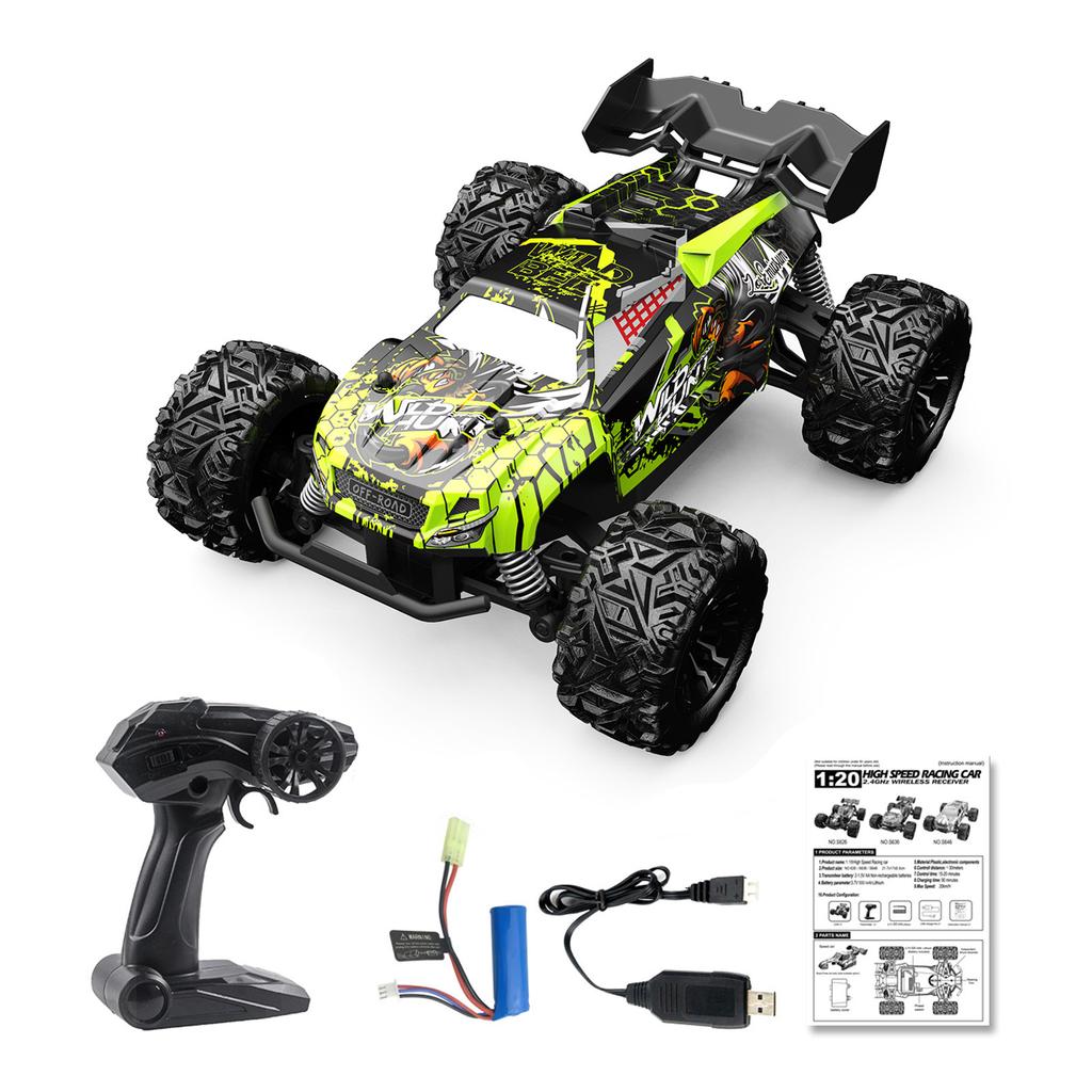 Автомобиль с дистанционным управлением, 1:20-шкальная частота 2,4 ГГц, стабильное и быстрое подключение, дистанционное управление, гоночный автомобиль, полноприводный высокоскоростной внедорожник