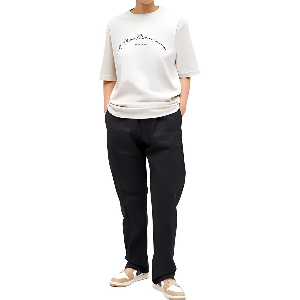 Air Jordan x A Ma Maniére Short Sleeve T-Shirt Light Orewood Brown Unisex Tops Cream FN0609-104