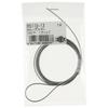 Fukuikinzokukogei Picture Hanging Wire 1.0mm x 1300mm RS110-13, Single Loop Wire with 1 Clip, Silver, 10-Pack