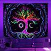 Uv Fluorescent Tapestry Blacklight Under The Sea Tapestry Hippie Bedroom Gothic Home Decor Aesthetic Room Decoration Boho Decor