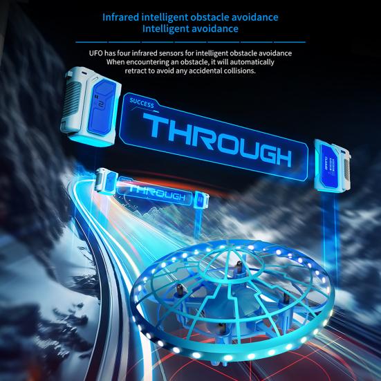 Игрушка летающее НЛО с датчиком движения, пульт управления, детский летающий дрон