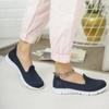 Темно-синяя женская спортивная обувь на плоской подошве Прогулочная обувь