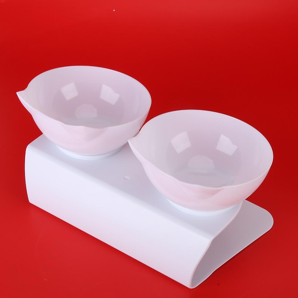 Transparent body Cat Feeding Bowl Slant mouth design Dog Food Bowl Puppy kitten use