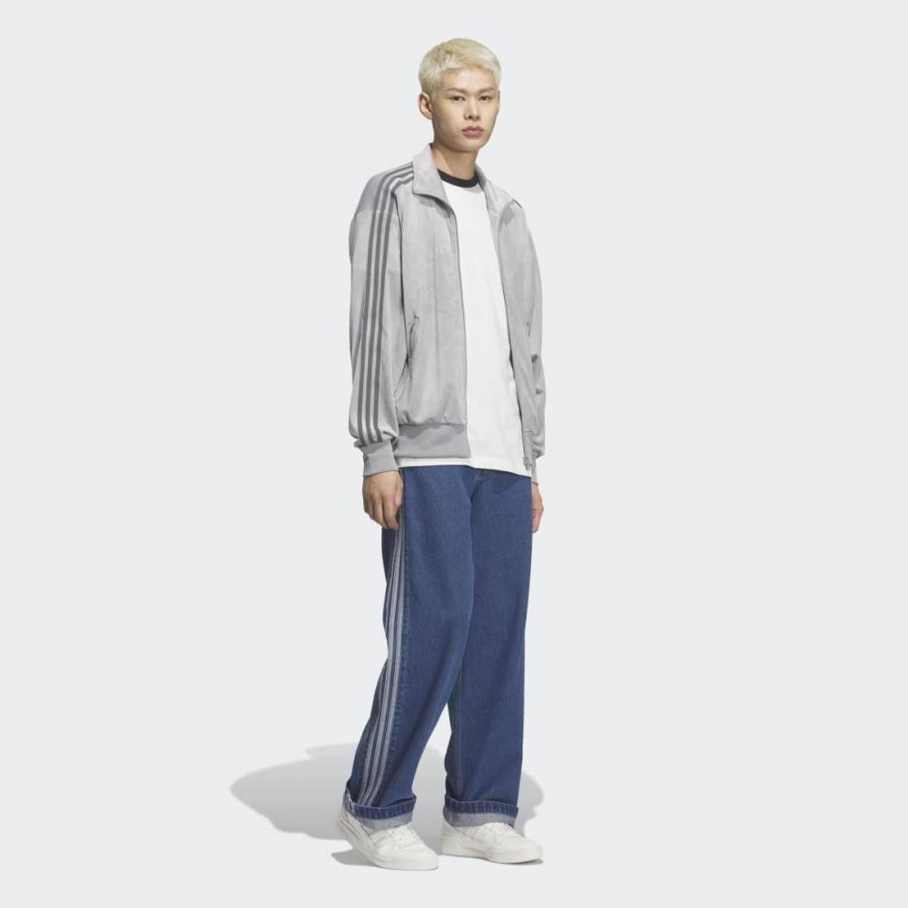 Adidas Stylish Velvet Loose Fit Track Top  Kq5476 